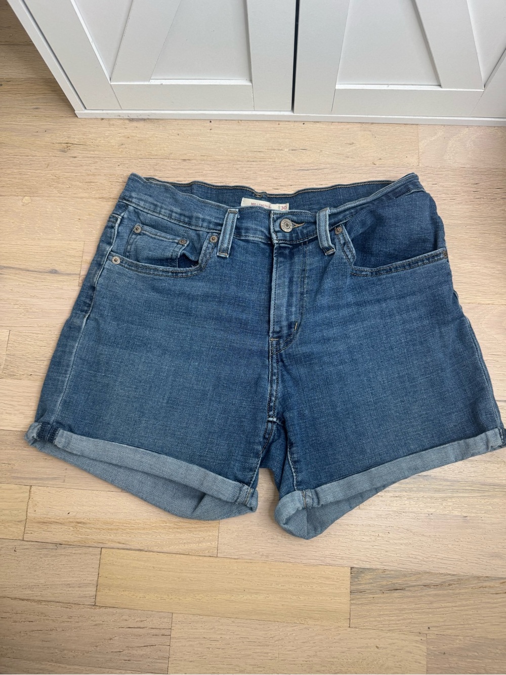 Levi's Mid Length Denim Shorts